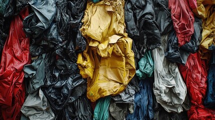 Recycled Clothes: A Colorful Pile of Fabric