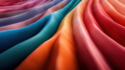 This image showcases beautiful, flowing waves of vibrant colors, creating a stunning abstract composition that evokes feelings of calmness and creativity.