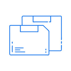 Fototapeta premium File folders office icon for document storage and management