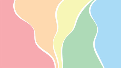 sugar coated spectrum color wave layer abstract background vector design