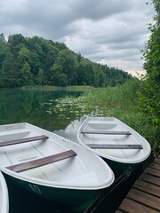 boats on the lake
