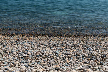 pebble beach on a sunny day