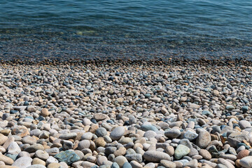 pebble beach on a sunny day
