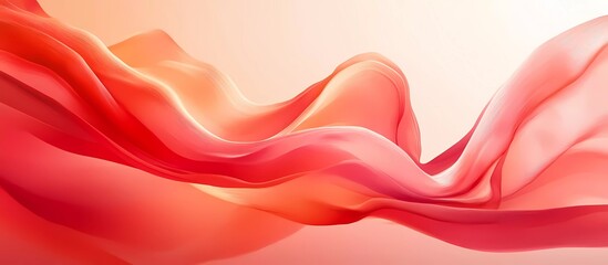 Watercolor background, light red and peach colors, smooth wavy shapes, simple and minimalistic