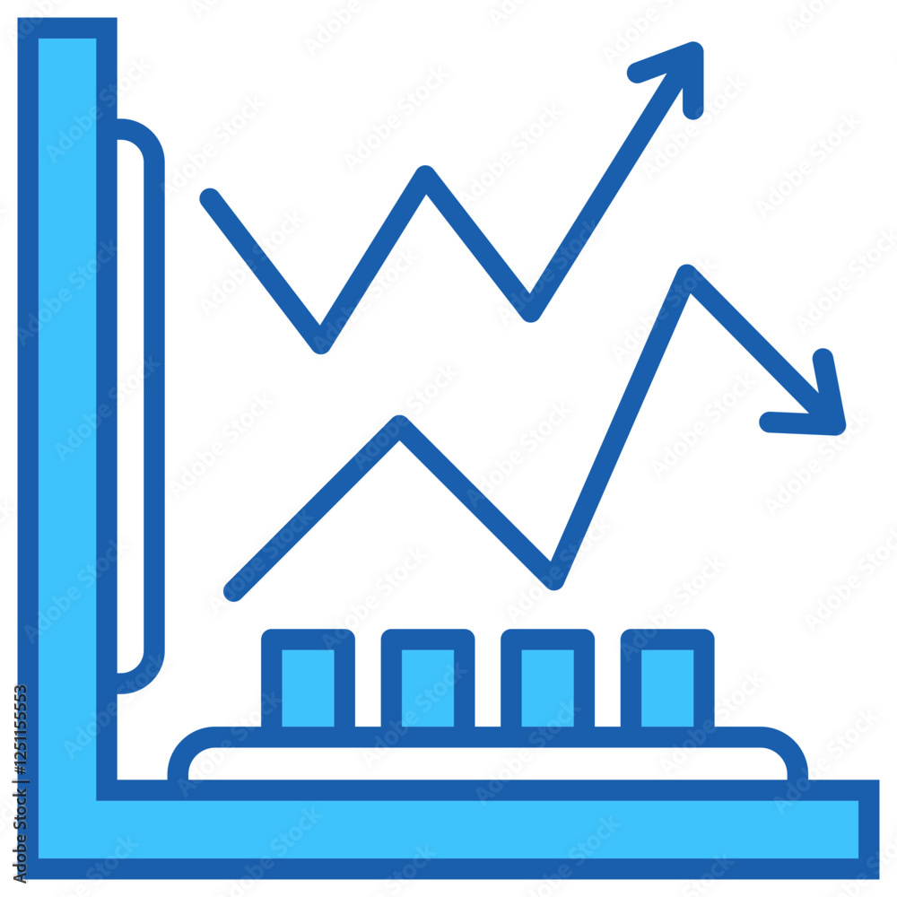 Poster Line Graph Icon