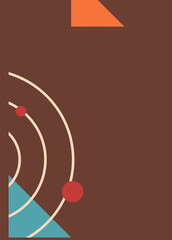 Minimalist background, Memphis poster template theme with beautiful and cheerful colors