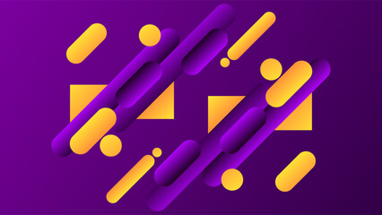 ABSTRACT BACKGROUND GRADIENT PURPLE COLORFUL DESIGN WITH GEOMETRIC SHAPES VECTOR TEMPLATE GOOD FOR MODERN WEBSITE, WALLPAPER, COVER DESIGN 