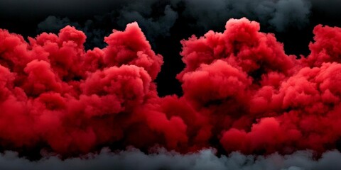 Smoke and light scene, red black background. , isolated on white background,  , copy space, copy space for text,