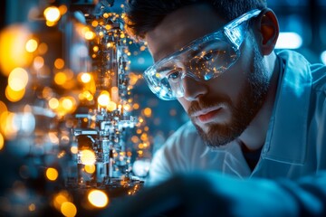 A computer repair technician fixing a desktop PC, replacing internal components in a workshop