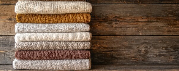 Richly textured fabrics arranged gracefully on rustic wood evoke warmth, encouraging sensory engagement through vibrant hues and intricate patterns.
