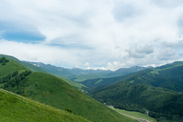 Fototapeta premium Scenery of Yunxiao Peak in Altay, Xinjiang Uygur Autonomous Region, China