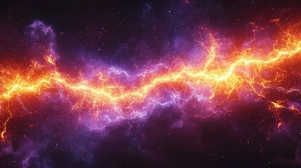 Naklejka premium Abstract fiery energy in space. Use Background design, digital art