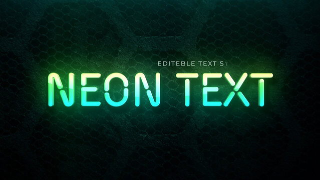 Realistic Neon Light Text Effect