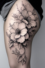 Tattoo on thigh 