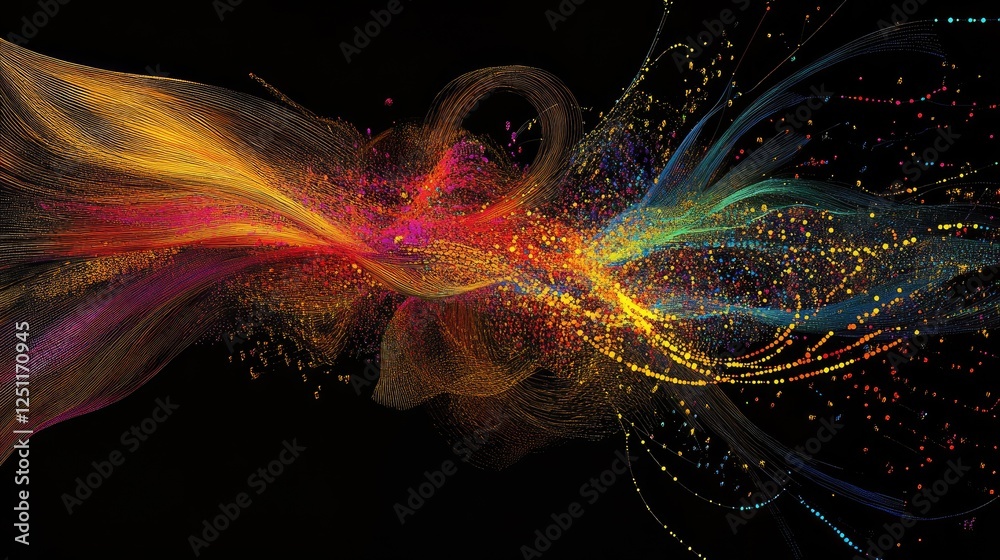 Poster big data bioinformatics interface analyzing complex genome datasets.