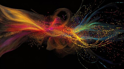 Obraz premium Big data bioinformatics interface analyzing complex genome datasets.