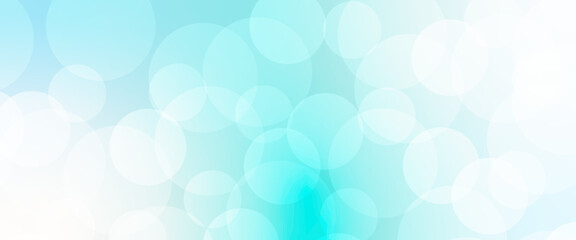 Beautiful blue soap bubbles float as background. Dreamy soft focus wallpaper backdrop. Light blue diffuse glowing floating holiday circle dots pattern. 3d rendering.