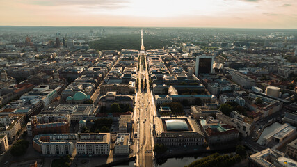 Berlin Skyline City Panorama  famous landmark in Berlin, Germany, Europe. © Robbie Smith 1 