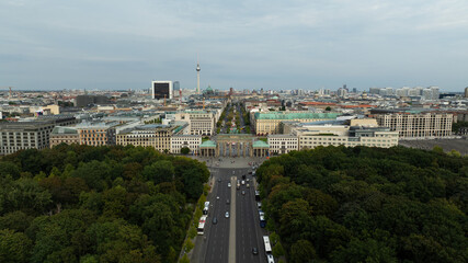 Obraz premium Berlin Skyline City Panorama famous landmark in Berlin, Germany, Europe.