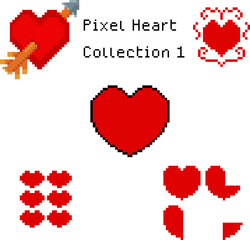 Pixel Heart Collection 1