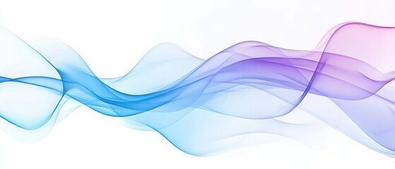 Abstract waves of blue and purple flowing gracefully