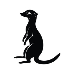 meerkat vector on a white background.eps