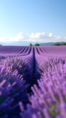 Obraz premium Stunning Lavender Fields in Provence Summer Landscape