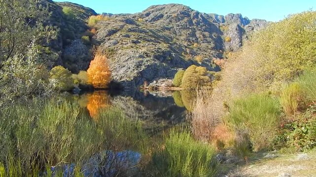 idilic place in the Tera canyon river, Sanabria, Zamora, Castilla y Le&oacute;n, Spain