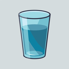 water in a glass realistic.eps