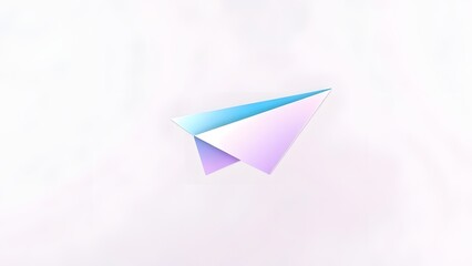 paper plane isolated on white