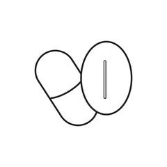 Pills icons . capsule icon. Drug sign and symbol