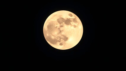 full moon over black