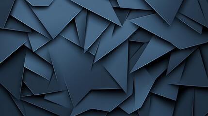 Fototapeta premium Abstract geometric background, dark triangles