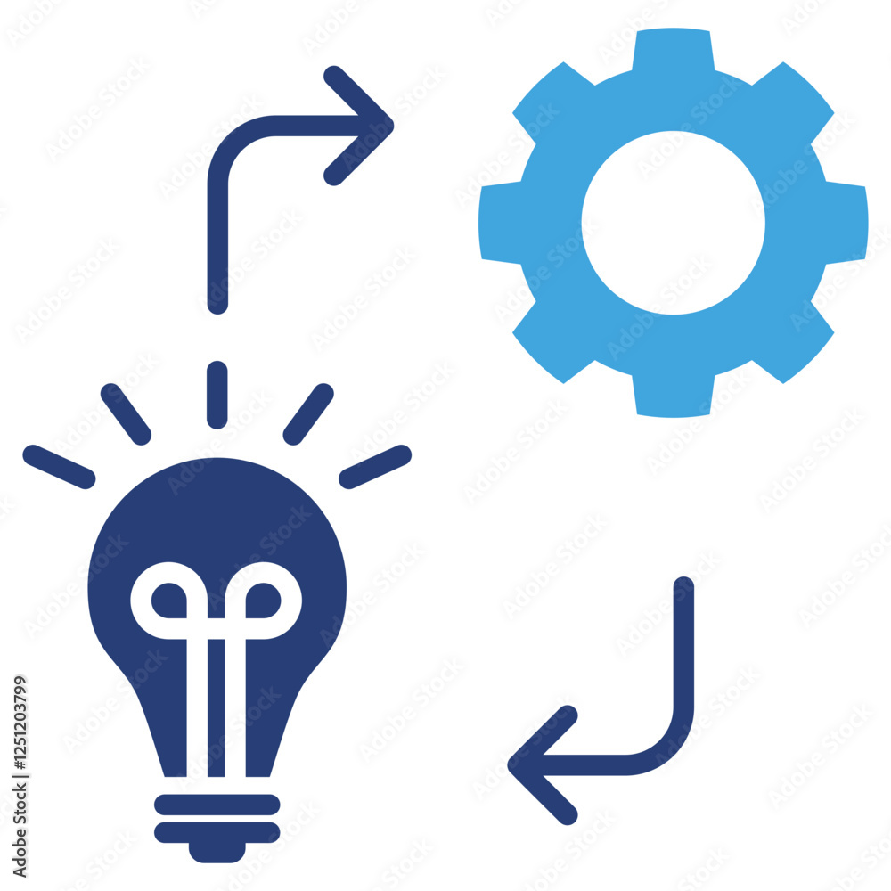 Poster Implement icon sheet multiple style collection