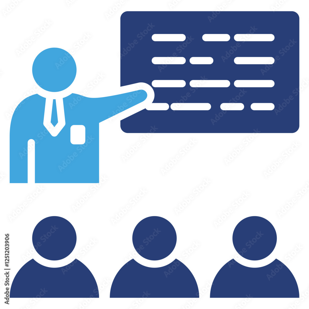 Poster Training icon sheet multiple style collection