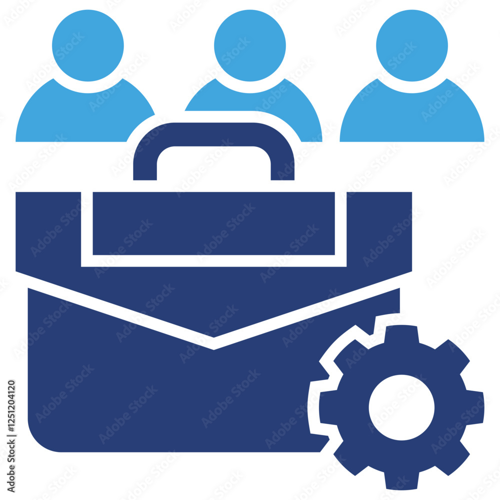Poster Employee icon sheet multiple style collection