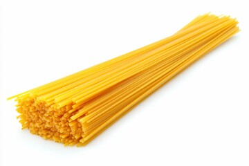 Top view of One piece of big pasta on white background.