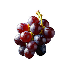 Close up grape on a transparent background