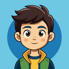 Cartoon boy avatar,
