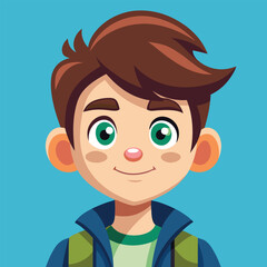 Cartoon boy avatar,