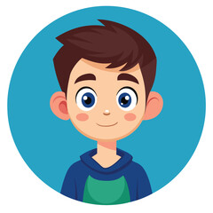 Cartoon boy avatar,