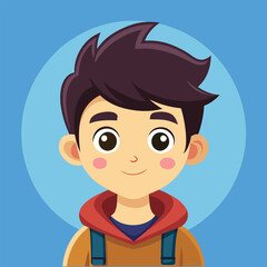 Cartoon boy avatar,