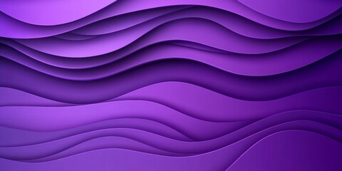 Abstract Seamless Lavender Gray To Violet Gradient Wave Pattern. Elegant Minimalist Backdrop Design.