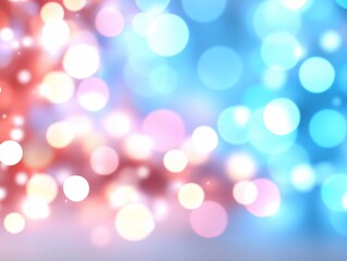 Fototapeta premium Abstract bokeh background with pink and blue lights.