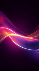 Glowing wave abstract background design