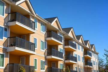 Obraz premium A multifamily housing property. Generative AI