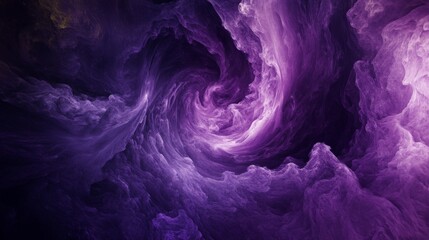 Abstract ethereal nebula of swirling amethyst hues evoking cosmic depth and mysterious beauty