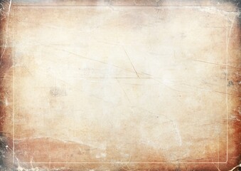 Fototapeta premium A textured vintage background with a faded appearance, featuring subtle colors and a distressed frame, ideal for design projects.
