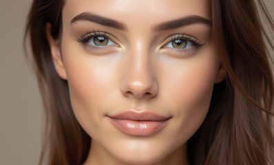 Close-up portrait of a young woman