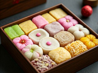 한국 전통 설날 추석 떡, 한과 세트 Traditional Korean Lunar New Year and Chuseok Rice Cake